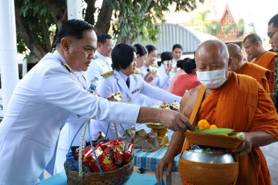 ร่วมพิธีทำบุญตักบาตรถวายพระกุศลและพิธีถวายพระพร ... พารามิเตอร์รูปภาพ 1